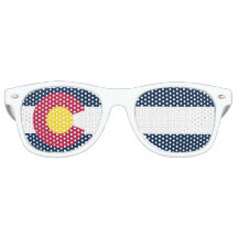 Glass Colorado State Flag Fiesta