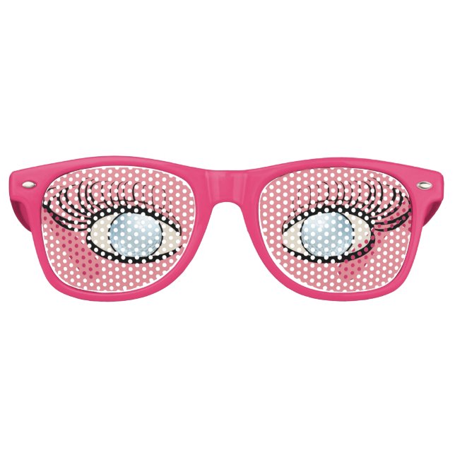 Gafas De Fiesta Retro Glass Eyes Glass Golf Ball (Anverso)