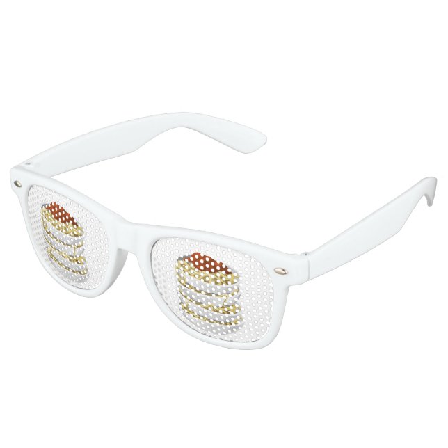 Gafas De Fiesta Retro Glitch Food pasta sabrosa (Ángulo)