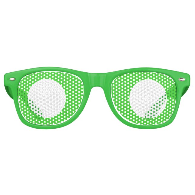Gafas De Fiesta Retro Golf Ball Funny Golfer (Anverso)