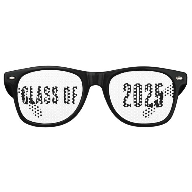 GAFAS DE FIESTA RETRO GRADUACIÓN GRADUADA DE VIDRIO 2025 (Anverso)