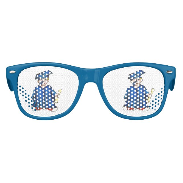 Gafas De Fiesta Retro Graduado preescolar, ganadora del partido Cap Gown (Anverso)