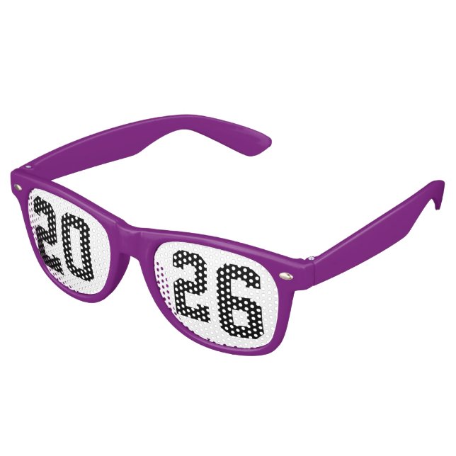 Gafas De Fiesta Retro Graduation Class of 2026 Graduates (Ángulo)