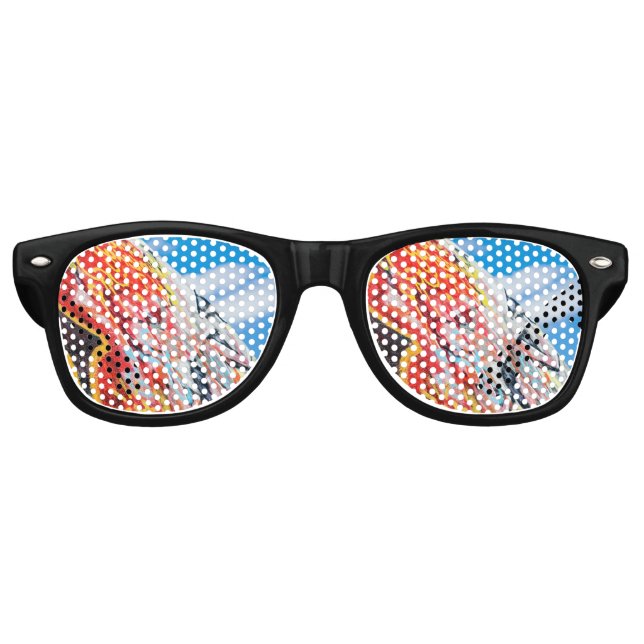 Gafas De Fiesta Retro graffiti planetario (Anverso)