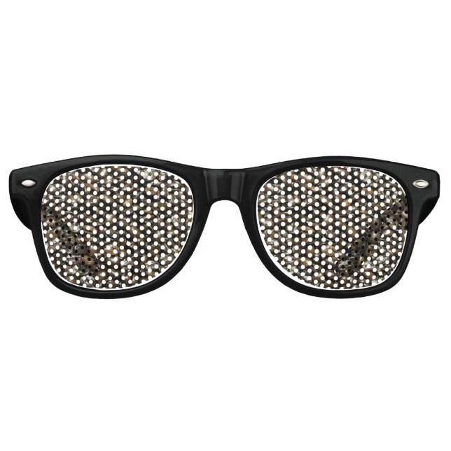 Gafas De Fiesta Retro Grano de Café (Anverso)