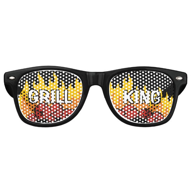 Gafas De Fiesta Retro Grill King (Anverso)