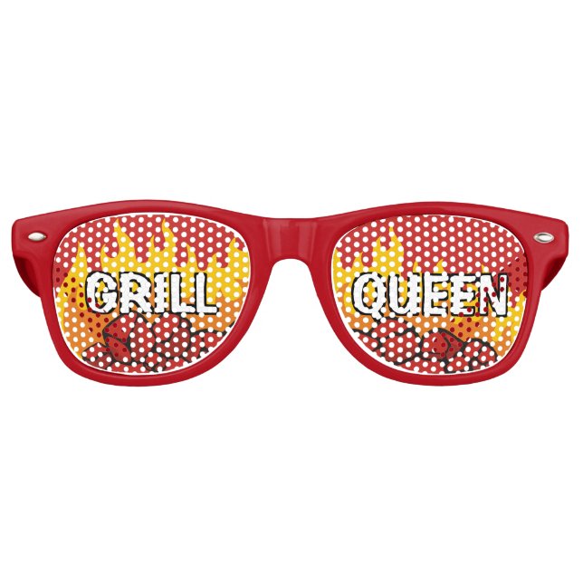 Gafas De Fiesta Retro Grill Queen (Anverso)