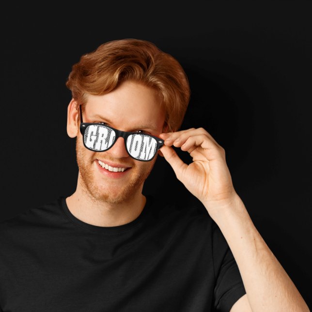 Gafas De Fiesta Retro Grooms Swag Fiesta Shades (Subido por el creador)