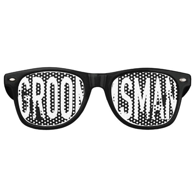 Gafas De Fiesta Retro Groomsman Swag Fiesta Shades (Anverso)