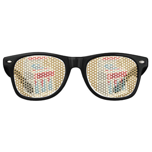 Gafas De Fiesta Retro Grunge Jukebox (Anverso)