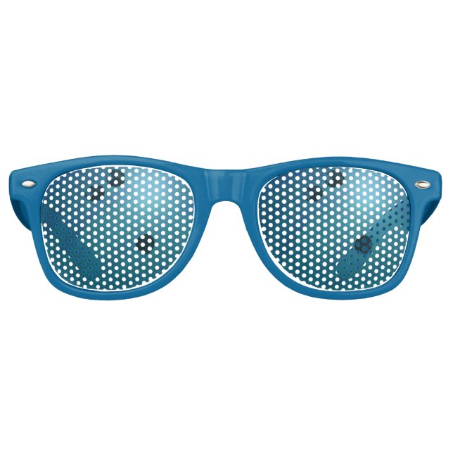 Gafas De Fiesta Retro Guay Blue Bowling Ball Fiestas Shades (Anverso)