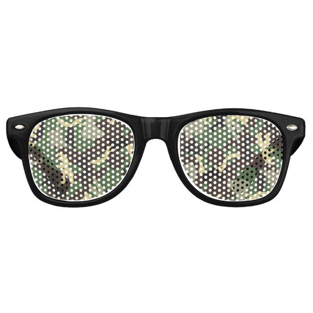 Gafas De Fiesta Retro Guay Camo (Anverso)