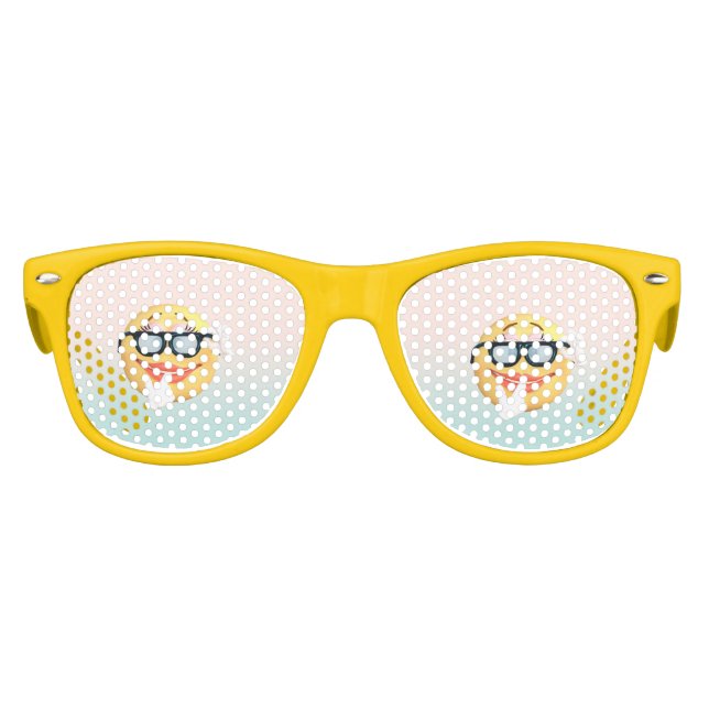 Gafas De Fiesta Retro Guay Emoticon Face E moji (Anverso)