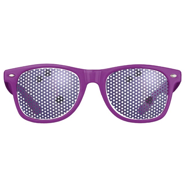 Gafas De Fiesta Retro Guay Purple Bowling Ball Fiestas Shades (Anverso)