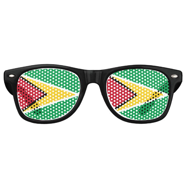 Gafas De Fiesta Retro Guyana flag  (Anverso)
