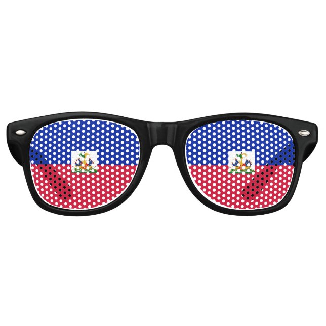 Gafas De Fiesta Retro Haiti flag  (Anverso)