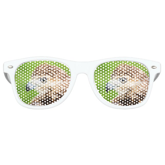 Gafas De Fiesta Retro Halcón atado rojo juvenil (Anverso)