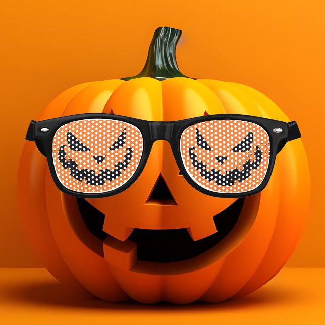 Gafas De Fiesta Retro Halloween fantasmal de Jack O Lantern (Subido por el creador)