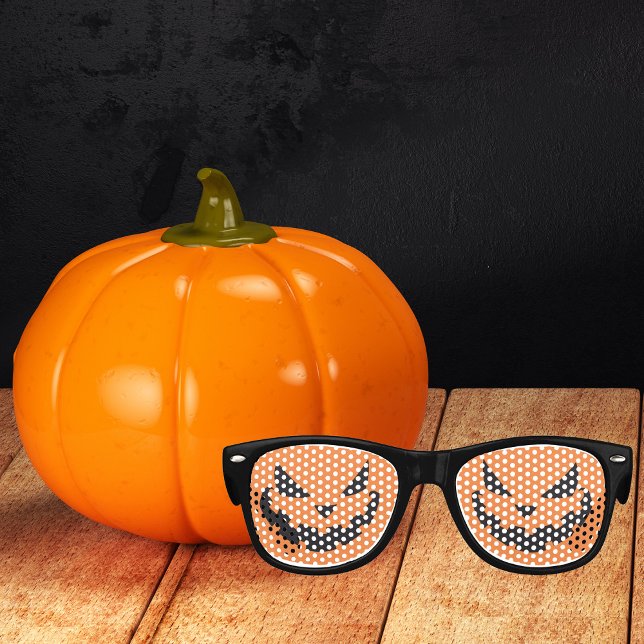 Gafas De Fiesta Retro Halloween Jack O Lantern Naranja Fiesta (Subido por el creador)
