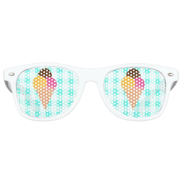 Gafas De Fiesta Retro Helado (Anverso)