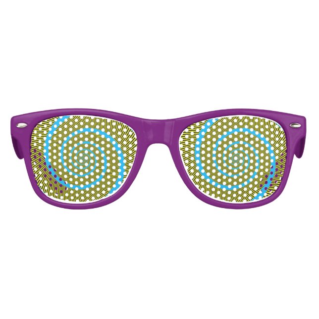 Gafas De Fiesta Retro Hipster hipnótico (Anverso)