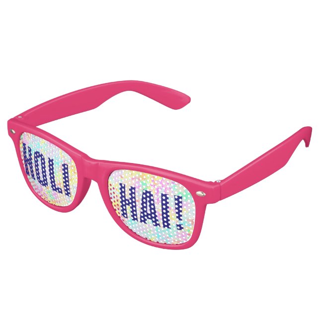 Gafas De Fiesta Retro holiES - Splash patrón transparente pastel 1 (Ángulo)