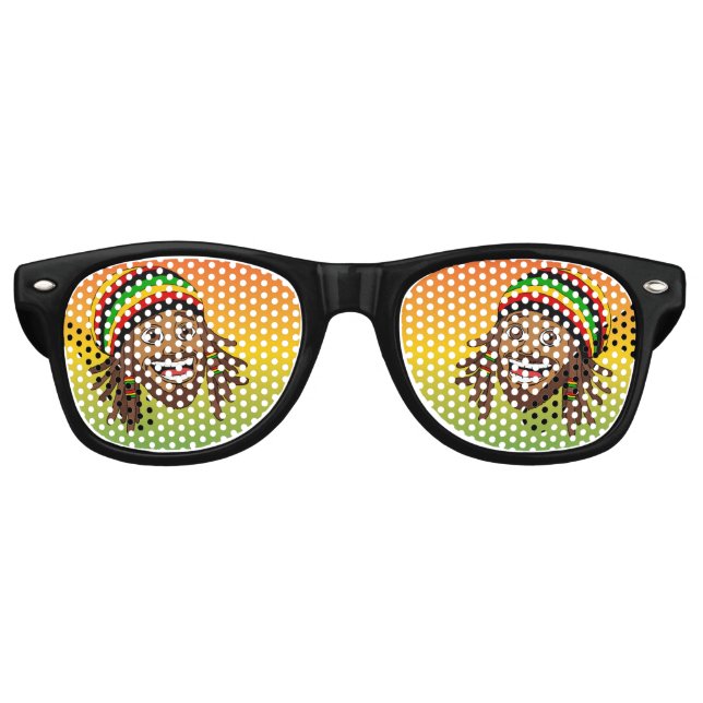 Gafas De Fiesta Retro Hombre Rasta Lindo (Anverso)