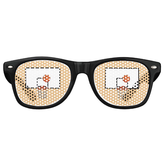 Gafas De Fiesta Retro Hoop de baloncesto (Anverso)