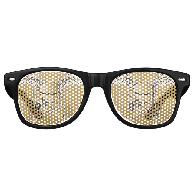 Gafas De Fiesta Retro Hormigonera beige (Anverso)