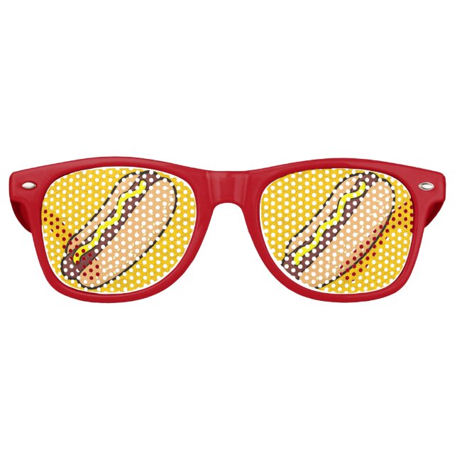 Gafas De Fiesta Retro Hotdog (Anverso)