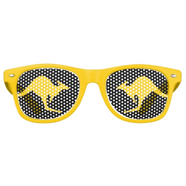 Gafas De Fiesta Retro Icono de canguro (Anverso)