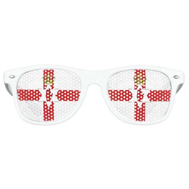 Gafas De Fiesta Retro Irlanda del Norte (Anverso)