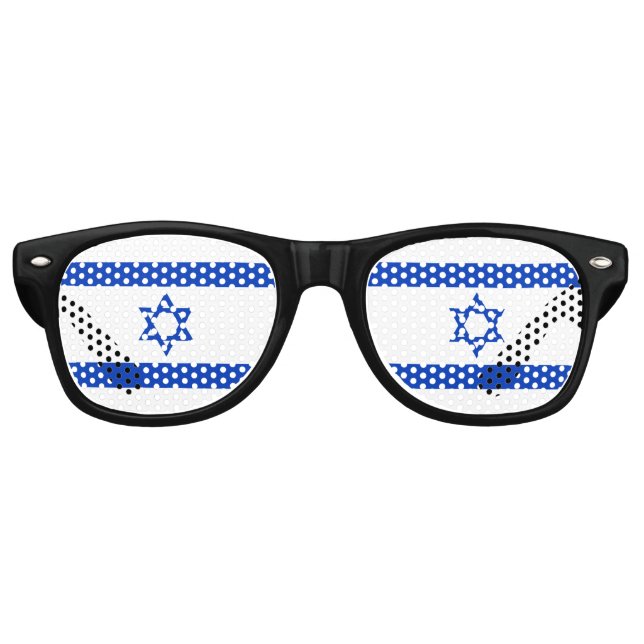 Gafas De Fiesta Retro Israel flag  (Anverso)