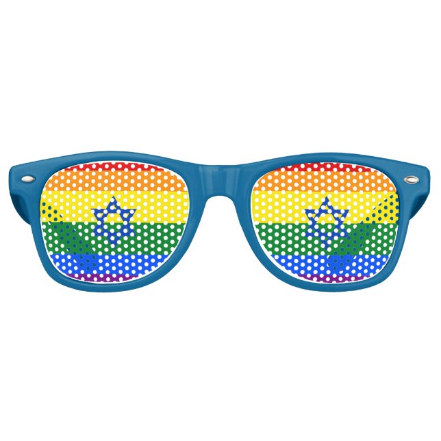 Gafas De Fiesta Retro Israel LGBT (Anverso)