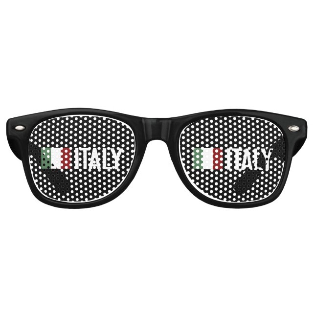 Gafas De Fiesta Retro Italia (Anverso)