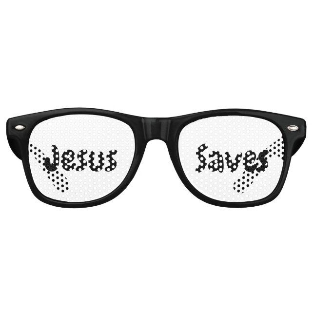 Gafas De Fiesta Retro Jesús Ahorra - Sólo Te Ayudamos A Encontrarlo (Anverso)