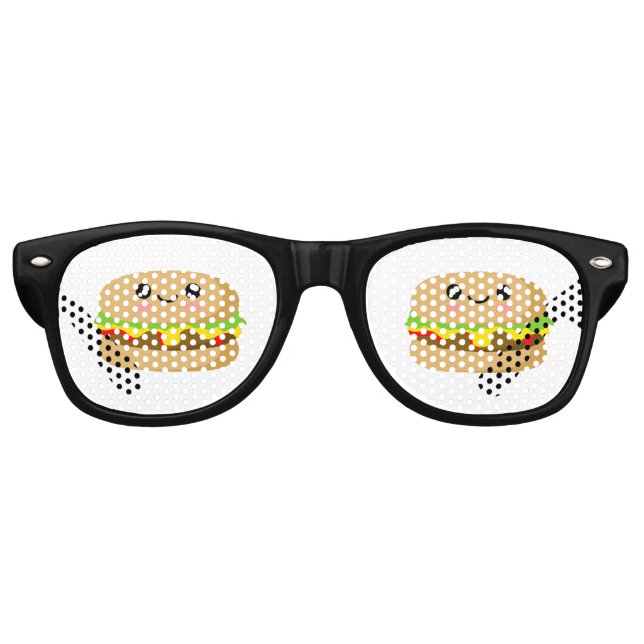 Gafas De Fiesta Retro Kawaii Burger (Anverso)