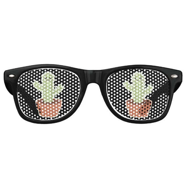 Gafas De Fiesta Retro Kawaii Cactus (Anverso)