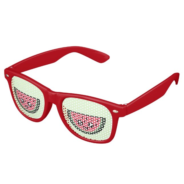 Gafas De Fiesta Retro Kawaii Watermelon (Ángulo)