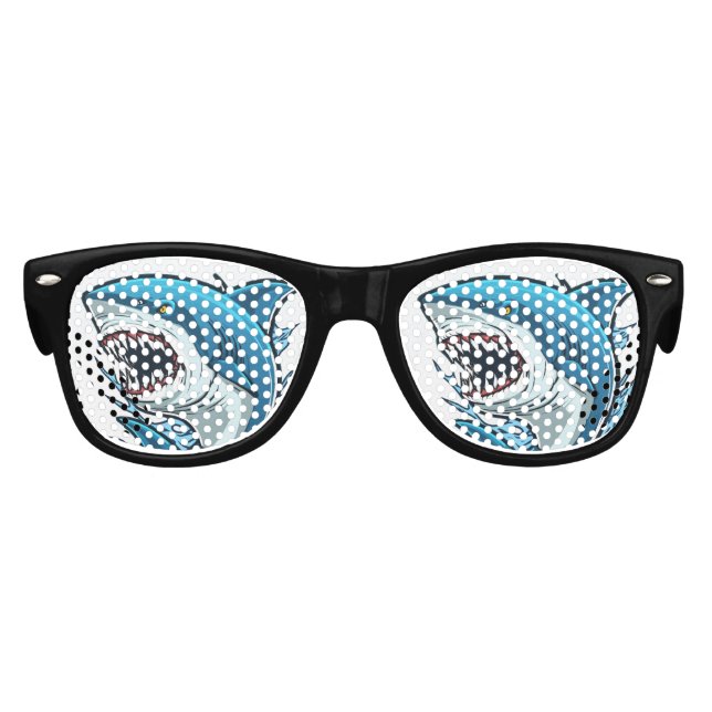 GAFAS DE FIESTA RETRO KILLER SHARK FIESTA FUNGLASSES SUNGLASSES (Anverso)