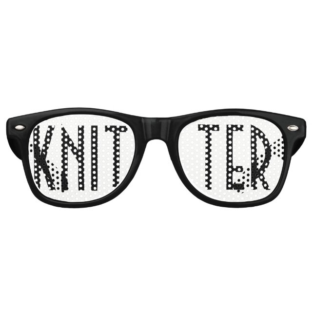 GAFAS DE FIESTA RETRO KNITTER (Anverso)