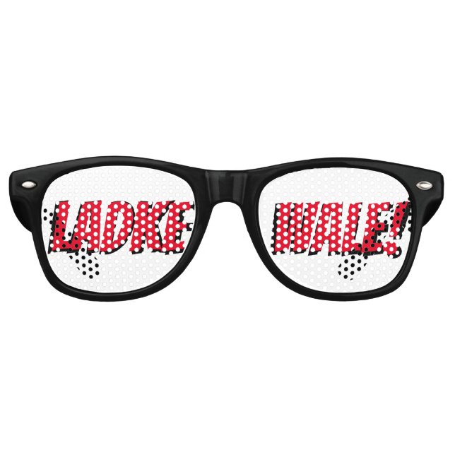 GAFAS DE FIESTA RETRO LADKE WALE BODA GROOM (Anverso)