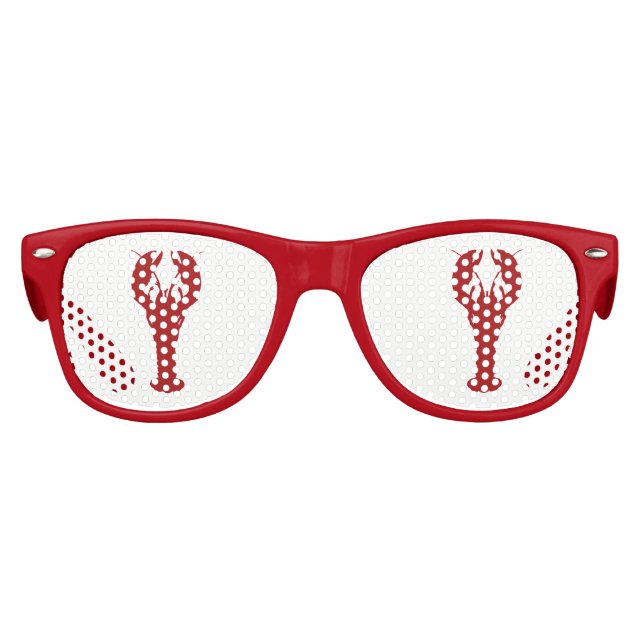 Gafas De Fiesta Retro Langosta de pescado Fiesta de la playa de Verano (Anverso)