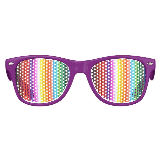 Gafas De Fiesta Retro Lápices de colores (Anverso)