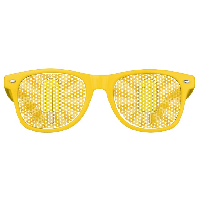Gafas De Fiesta Retro Lemon Ice Cream Stick (Anverso)