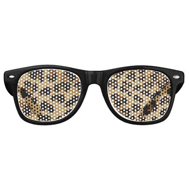 Gafas De Fiesta Retro Leopard Print Funky Fiestas Shades (Anverso)