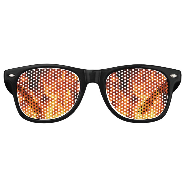 Gafas De Fiesta Retro Llama naranja (Anverso)
