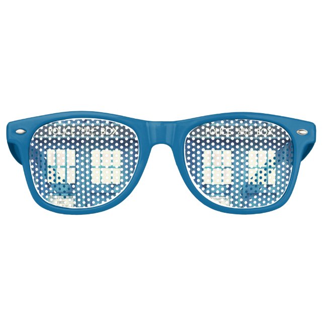 Gafas De Fiesta Retro Llamada pública de la policía de época (Anverso)