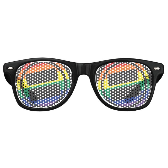 Gafas De Fiesta Retro Logo del Orgullo NOVA (Anverso)