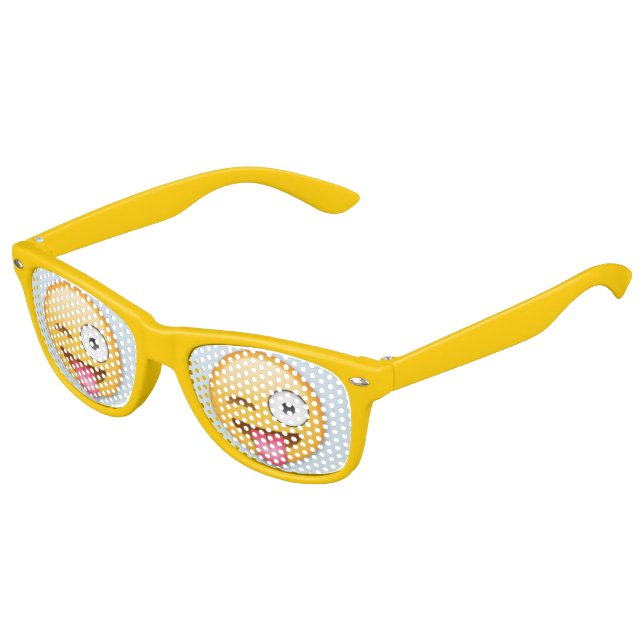 Gafas De Fiesta Retro Los niños retro Fiesta Emoji (Ángulo)
